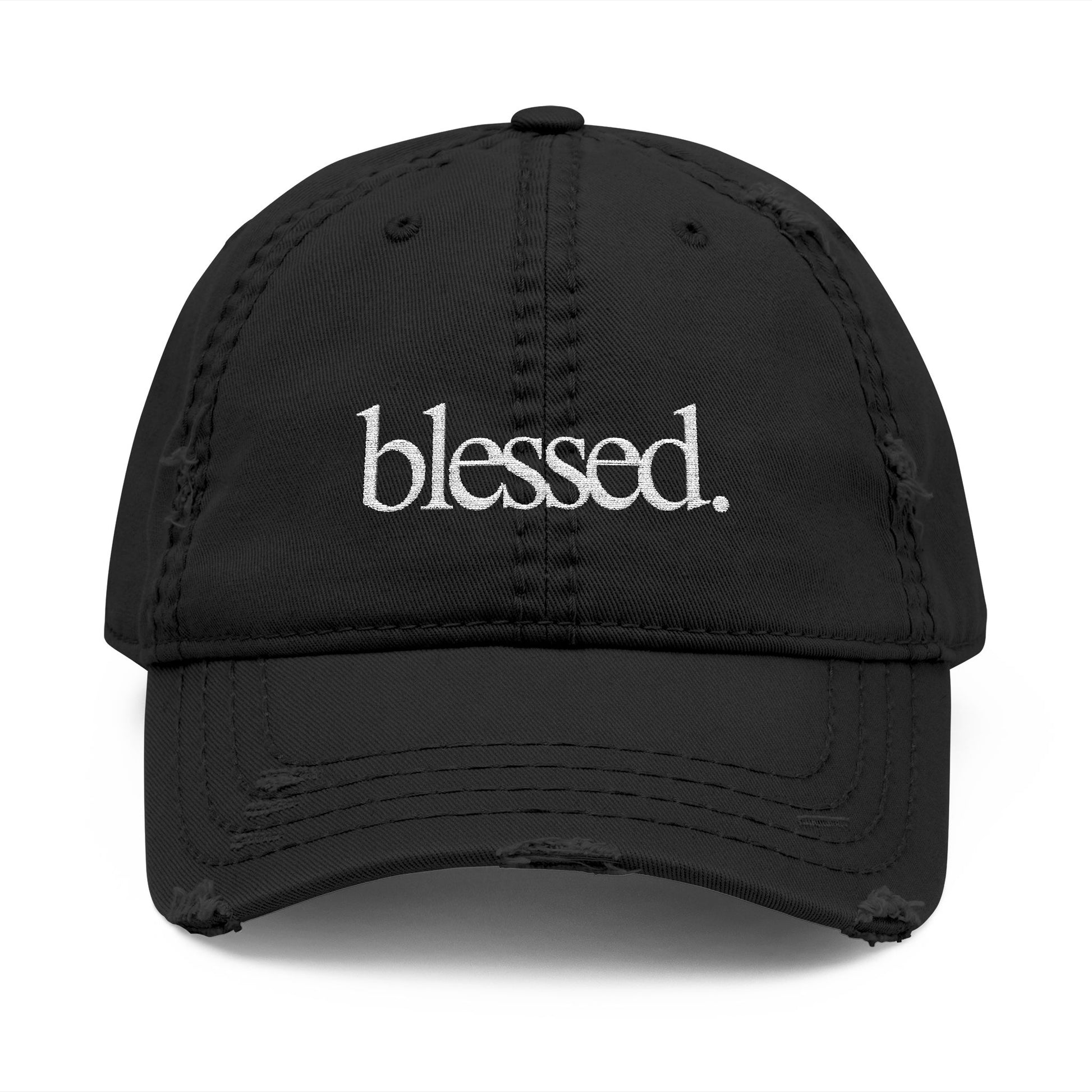 Distressed Blessed Dad Hat