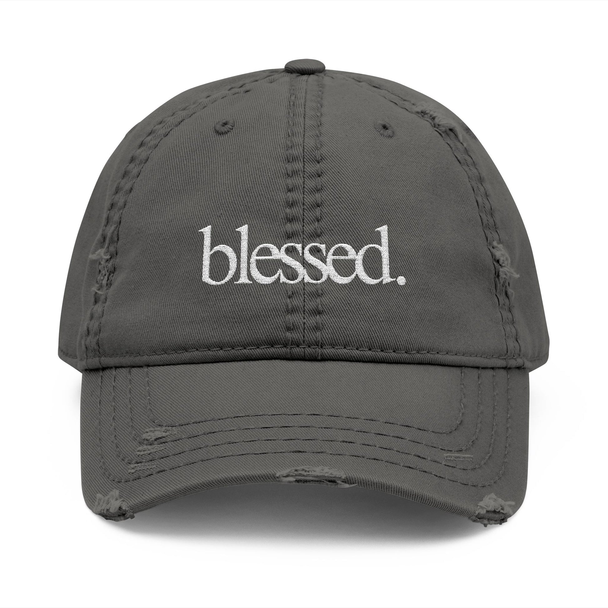 Distressed Blessed Dad Hat