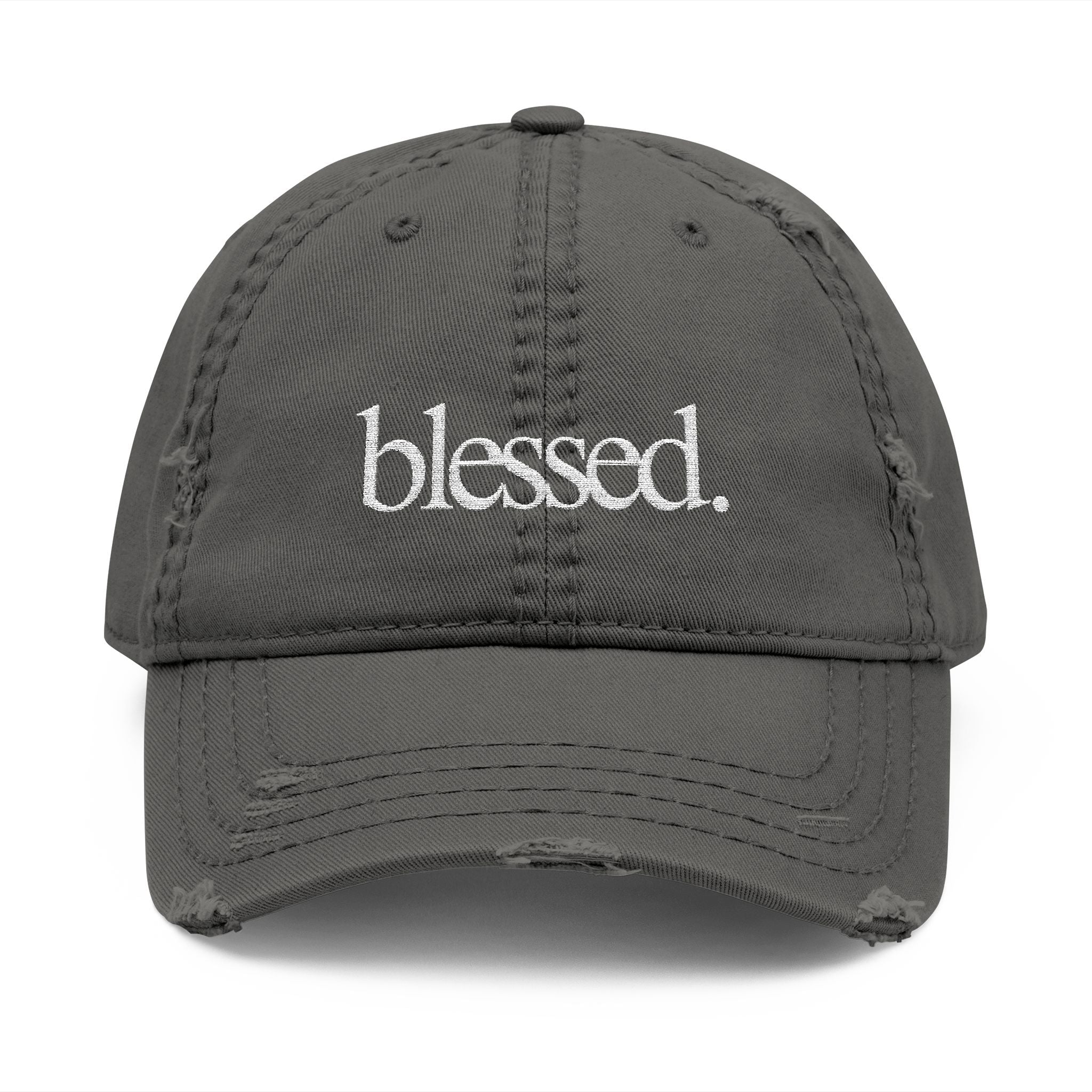 Distressed Blessed Dad Hat
