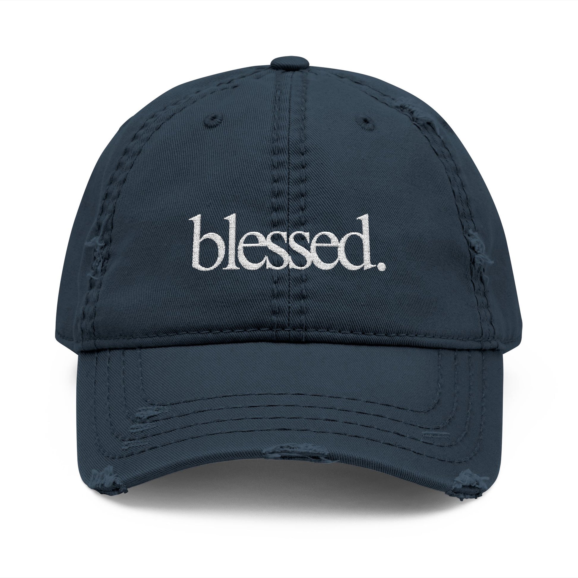 Distressed Blessed Dad Hat